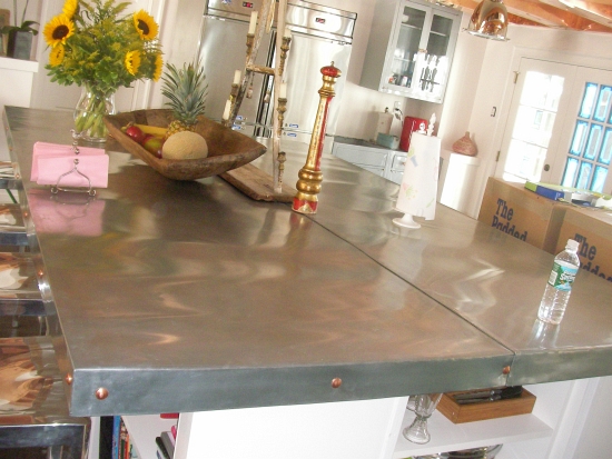 AZ Best Roofing self-sustainable kitchen  island made from zinc North Salem NY